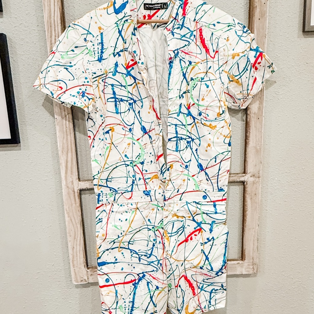Colorful Abstract Print Men's Hybrid Shorts